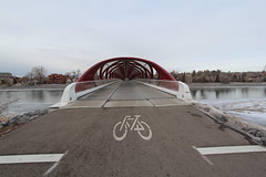 Calgary peace bridge new lines.