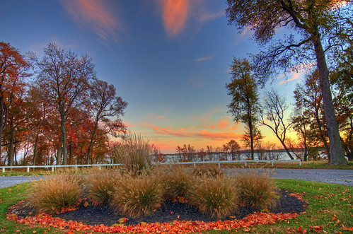 essex md maryland baltimorecounty rockypointgolfcourse sunset clouds color hdr highdynamicrange fall leaves autumn craigfildesfineartamericacom