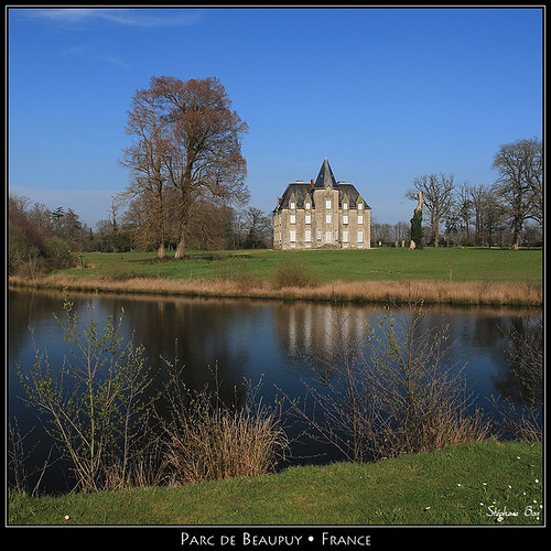 france reflection castle reflet château parc étang vendée beaupuy eos70d stéphanebon