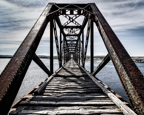 wood old bridge sky canada water rust decay stephenvillecrossing newfoundlandandlabrador