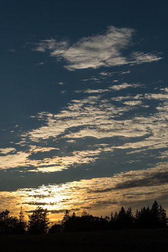 sunset sky clouds maine harborside caperosier