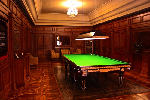 the snooker room