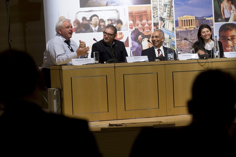 Professor Marc Ventresca, Nidal Eses, Dr Ibrahim Abouleish, Humaira Wakili