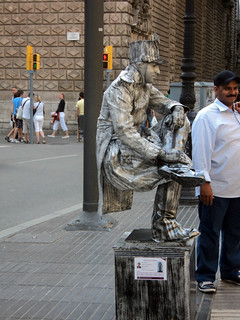 Barcelona street performer