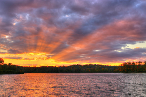 cloud lake reflection clouds sunrise day cloudy fair waynesville