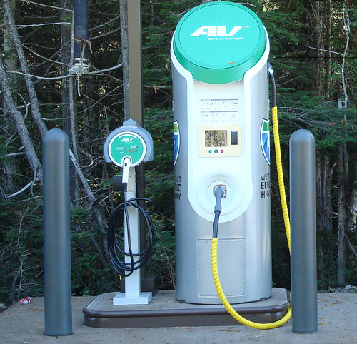 Mt. Hood National Forest is home to the nation’s first electric vehicle fast charger installed on land managed by the U.S. Forest Service and on a ski resort. (Courtesy Oregon Department of Transportation)