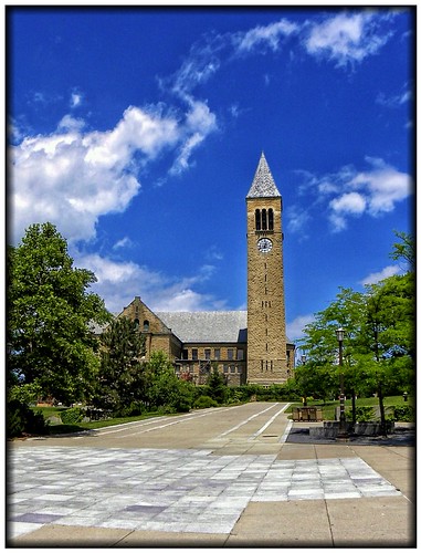 sky ny tower college clouds university view library scenic historic historical cornell ithaca mcgraw uris tompkinscounty nrhp onasill