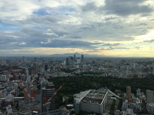 東京ミッドタウン35階からの富士山