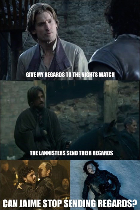 Just Keep Your Mouth Shut, Jaime!