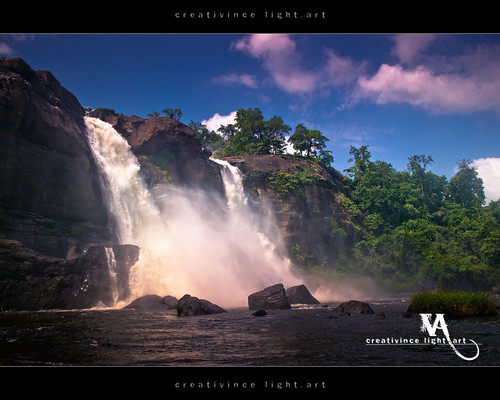 water clouds rocks kerala waterfalls thrissur athirapally creativince