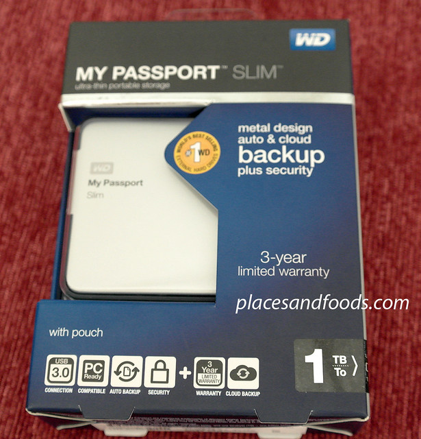 WD My Passport Slim packaging front