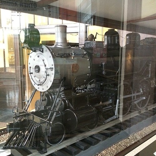 1909年から1983年まで使われていた汽車の模型。