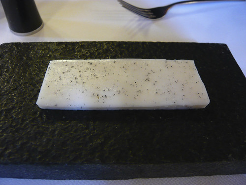 Smoked goat butter with black salt