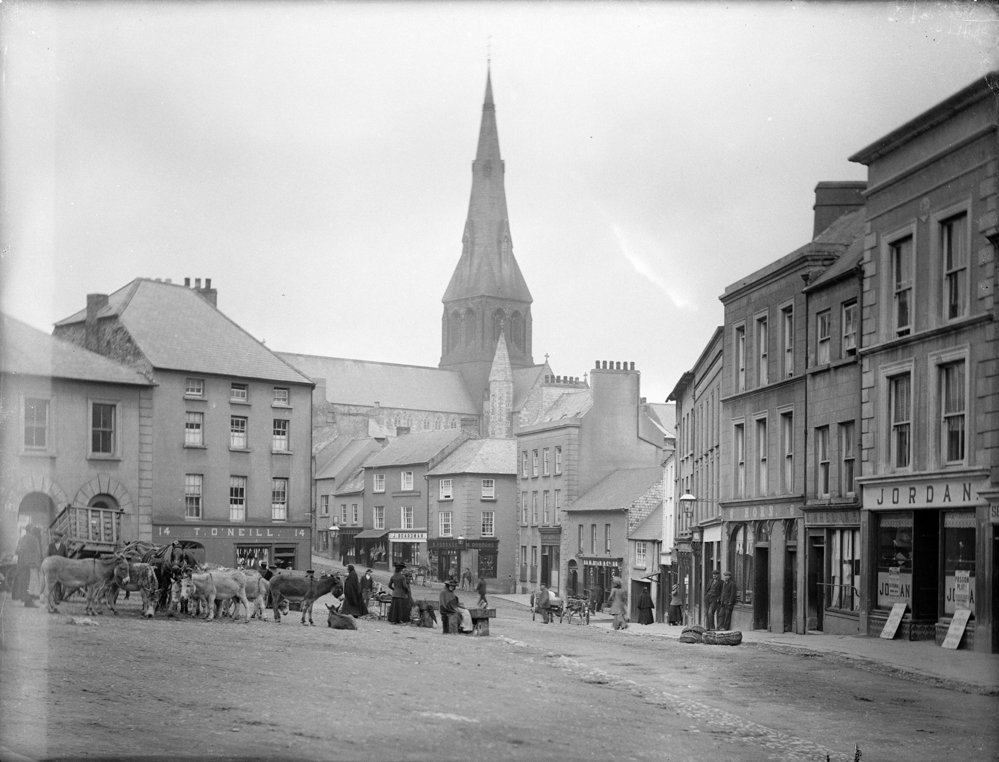  Old photo of Market Square, Wexford, Ireland