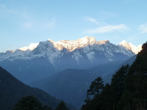 nepal sunrise himalaya sonnenaufgang wandern gebirge pwpartlycloudy