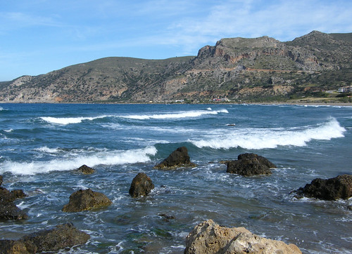 sea beach waves kreta greece crete westbay paleochora kriti paleohora κρήτη worldtrekker παλαιόχωρα