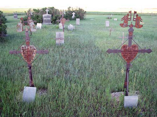 cemeteries wroughtironcrosses dunncountynd
