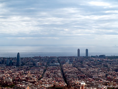 Barcelona des del Turó de la Rovira