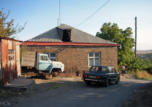 2006 armenia kosh car garden object road village aragatsotn