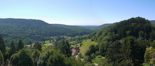 summer france castle forest border july sunny alsace chateau basrhin windstein fleckenstein