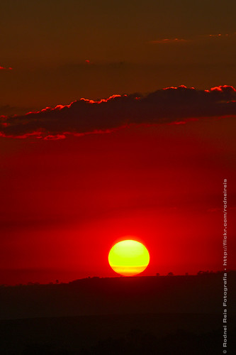 sunset pordosol red sun sol grande big horizon vermelho horizonte darktable