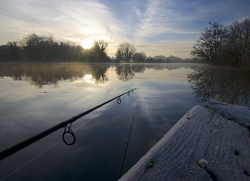 sunrise reflections river fishing perspective rod yare