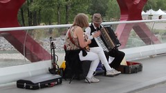 Street Musicians on the peace bridge