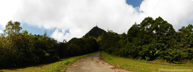 Mount Serapi Panorama Halfway Up