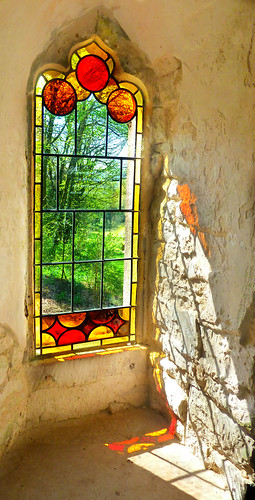 red sunlight house window stone shadows painswickrococogardens