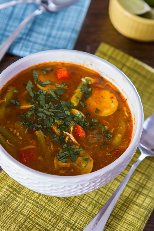Spicy Chicken and Summer Vegetable Soup