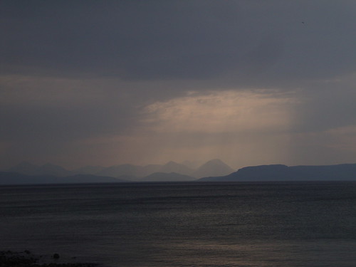 Afternoon sun over the Cuillins