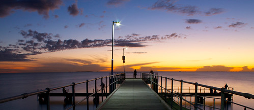 sunset jetty horizon indianocean tranquil westernaustralia coogeebeach bestcapturesaoi elitegalleryaoi