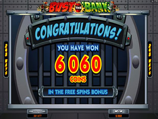 Bust the Bank Free Spins Prize