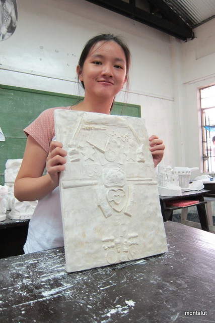 Plaster Relief - Clay mold