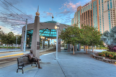Dick Greco Statue and Streetcar Station