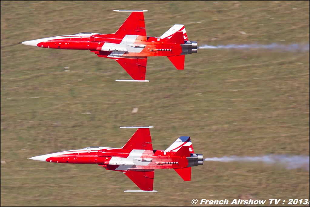  Patrouille Suisse Exercices de tir d'aviation Axalp 2013