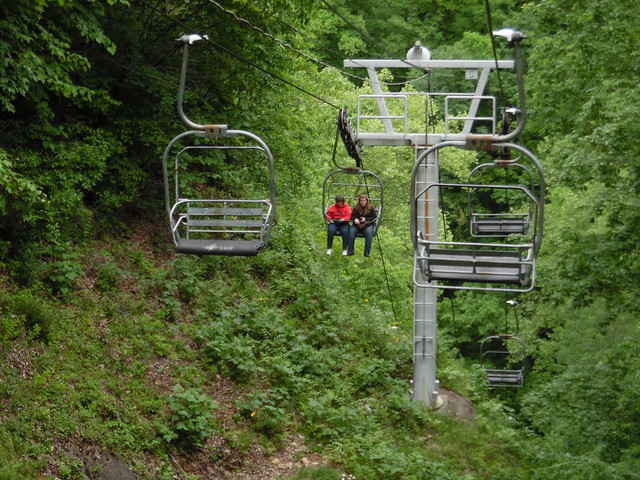 Riding the chairlift at Natural Tunnel State Park, Virginia looks like fun