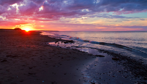 sunset sky canada beach island northshore maritime pei cavendish