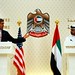 Secretary Kerry Speaks During a Joint News Conference in the UAE