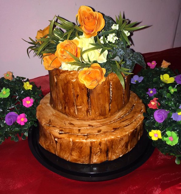 Wooden Themed Cake by Diwata Ochoco of Heartbits