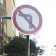 prohibido girar