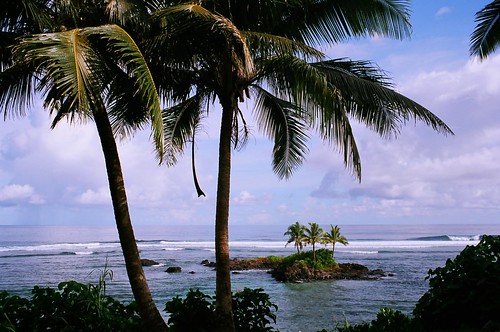 camera slr film 35mm island paradise view pacific kodak south coastal american tropical ft samoa 100 photographed petri tropics ektar