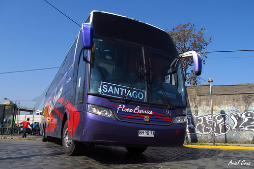 Flota Barrios en Santiago | Busscar Jum Buss 380 - Mercedes Benz / BHYB71