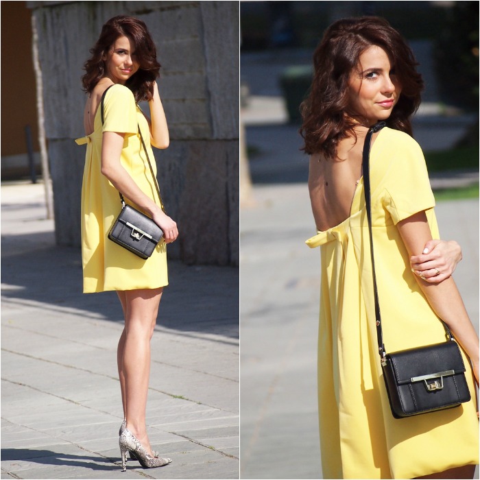 vestido amarillo sheinside