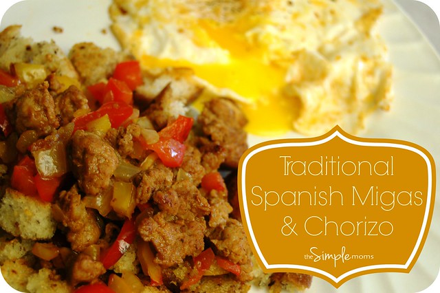 a simple real food recipe :: traditional spanish migas and chorizo