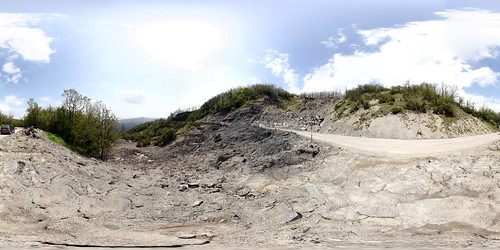 panorama full landslide frana 360x180 hugin equirectangular photosphere varsi dissestoidrogeologico 360cities equirettangolare pessola photospheres