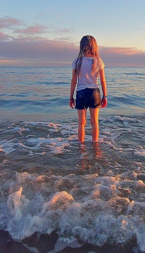 sunset sea white france water girl sport wonder alone kodak wave childlike hss hcs benodet kernowrules