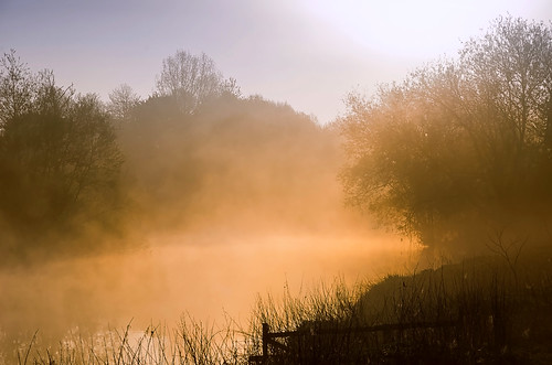 morning light mist misty river landscape nikon mood warwickshire morningmist alcester rivermist riveralne d7000 jactoll