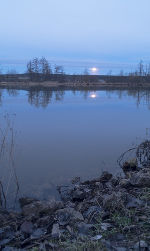 winter moon lake germany bayern deutschland bavaria see mond natur landschaft blauestunde reflectionslovers