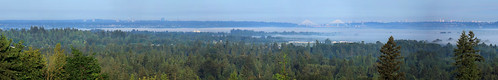 bridge blue trees panorama green fog port canon river foggy meadows valley mann fraser dslr pitt 60d